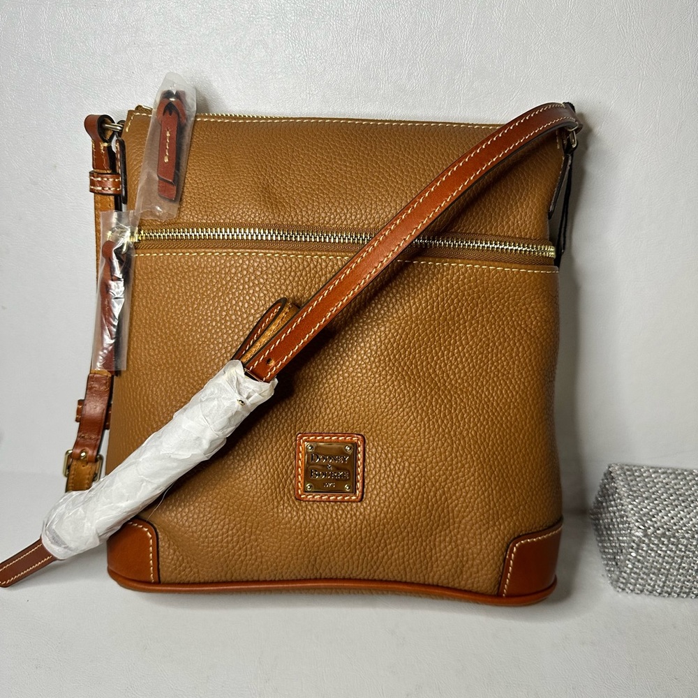 Dooney & Bourke Pebble Grain Crossbody caramel style casual classic summer gift
